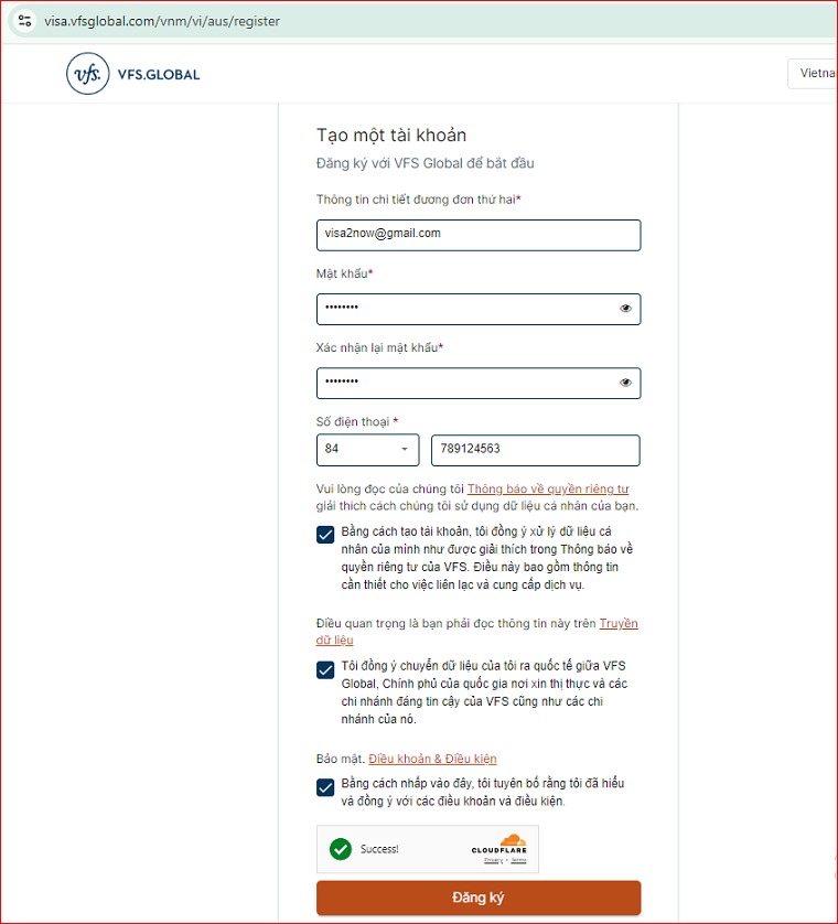 tạo tài khoản 2