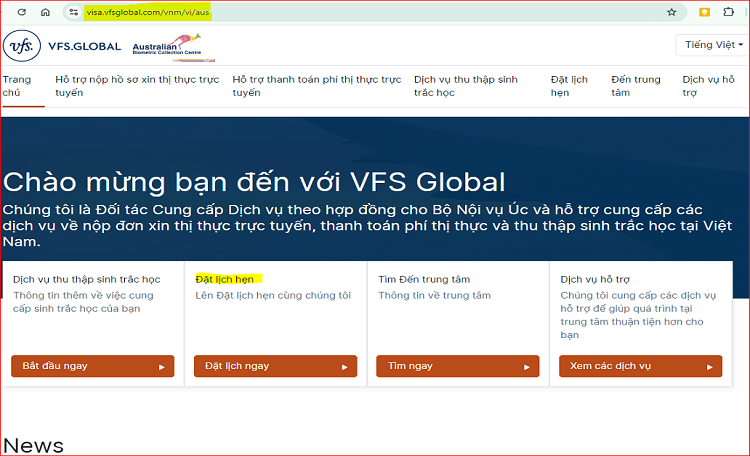 vfs úc việt nam