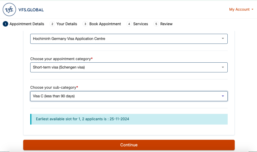VFS Global Germany Vietnam